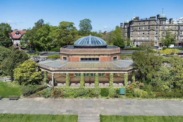 Harrogate's Sun Pavilion and Colonnade were constructed in 1933 to designs by Leonard Clarke,