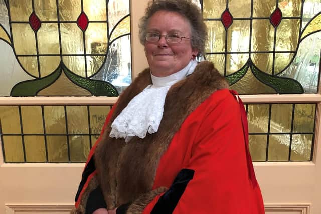 The new - and final - mayor of Harrogate, councillor Victoria Oldham. Photo: Harrogate Borough Council.