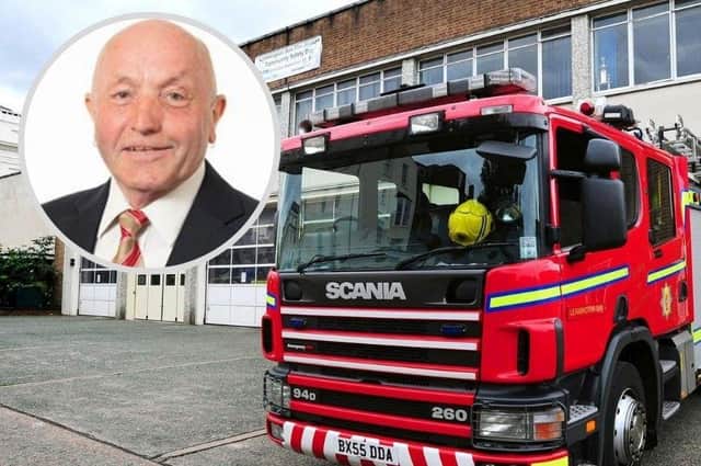 Councillor Sid Hawke said the proposed cuts at Harrogate Fire Station would put public safety at risk.