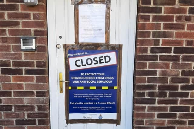 Harrogate Borough Council has successfully applied for a closure order at 4 Cawthorn Avenue, Harrogate.