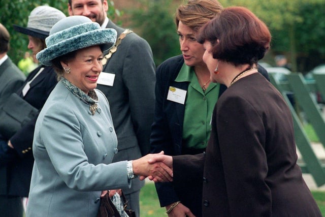 HRH Princess Margaret on her visit to Alverton School, Northallerton