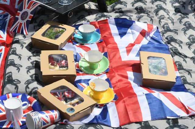 The Platinum Jubilee celebrations are well and truly underway in Harrogate, with people packing up their picnics and enjoying the entertainment at both 'Jubilee Square' and the Valley Gardens.