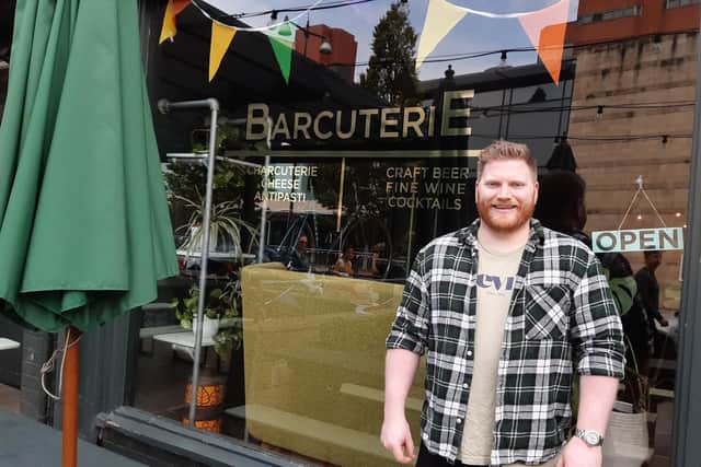 General manager Rory Gilbert outside Barcuterie, the new offshoot of Cold Bath Brewing Co in Harrogate.