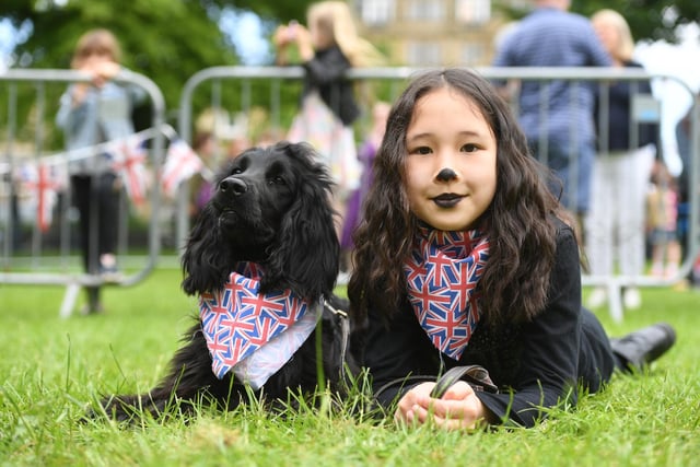 The winners of the 'Most Look Like Your Owner' category was nine-year-old Milly Adams with her dog, seven-month old Jett.