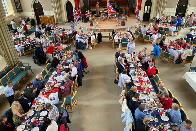 Jubilee Tea Party at Ripon Cathedral. Picture:  Clive Trewhitt.