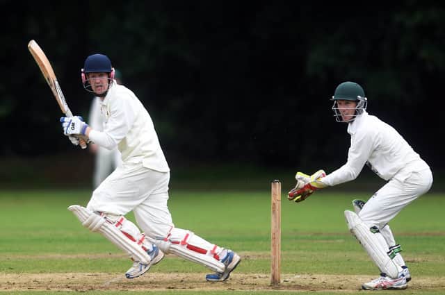 Nick Robinson struck a fine century as Follifoot CC climbed to the top of Airedale & Wharfedale Division Two. Picture: Jonathan Gawthorpe