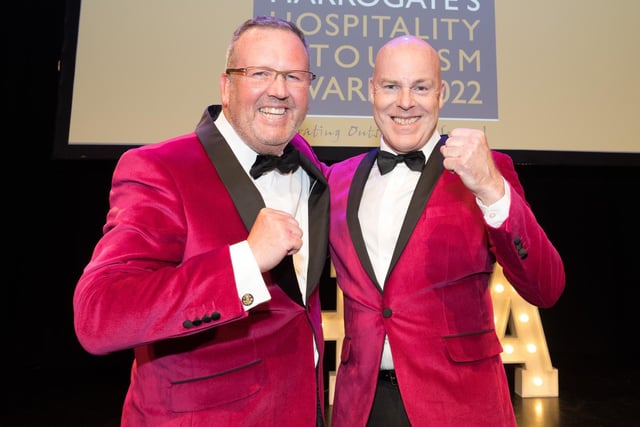 Simon Cotton, Managing Director at the HRH Group (left) and David Ritson, General Manager of the Old Swan Hotel (right) hosted the awards ceremony