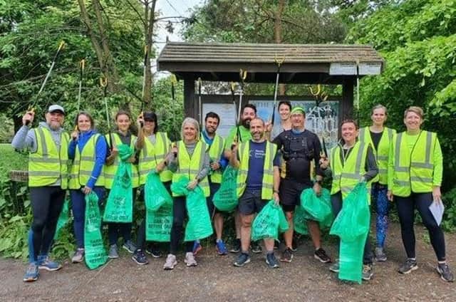 Harrogate's new Community Fit group get ready to start work in the Pinewoods.