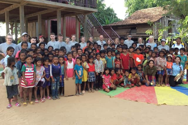 Pupils at Ashville College have learnt about how their support of an international charity is helping to educate and improve the lives of children in a Cambodian village