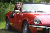 Georgia Meyer from Pannal in a 1977 Triumph Spitfire
