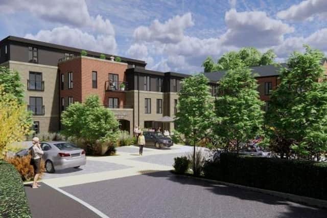 A computer-generated image of how the now-approved retirement home could look once built near Knaresborough's River Nidd.