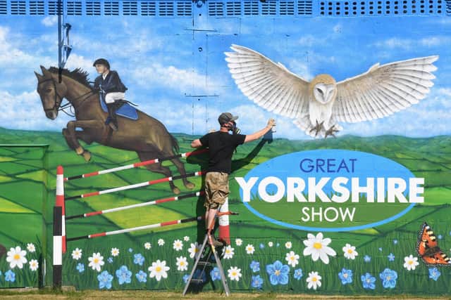 Artist Sam Porter has created a stunning masterpiece to welcome visitors to the brand new GYS Stage at the Great Yorkshire Show next month