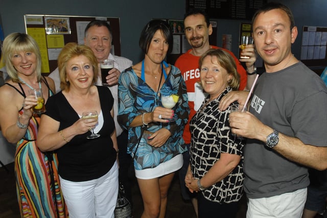 Ashville Summer Party held at the school 10. Alison Hartwell, Julie Bulmer, David Bulmer, Vanessa Cameron, Keith Hartwell, Jean Lowerson and David Simister.