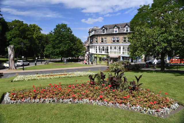 Harrogate Borough Council workers have been busy replanting the flower beds on the Stray in Harrogate this week