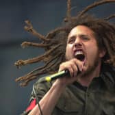 Flashback to 2000 and Rage Against The Machine's Zack de la Rocha on stage at a previous Leeds Festival.