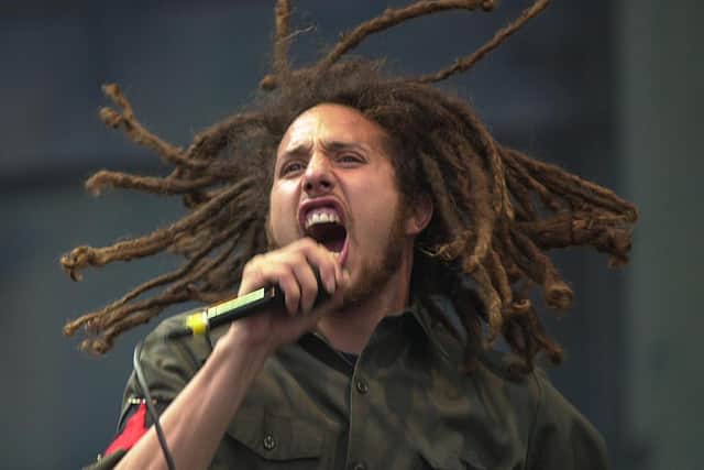 Flashback to 2000 and Rage Against The Machine's Zack de la Rocha on stage at a previous Leeds Festival.