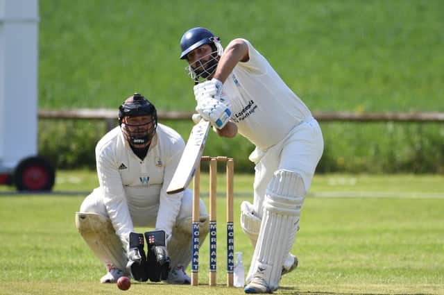Sajid Khan helped Blubberhouses CC to victory over Goldsborough in Division One of the Theakston Nidderdale League. Picture: Gerard Binks