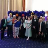 The Homecare Pharmacy team were presented with their trophy by comedian and impressionist Jess Robinson, who compered the awards ceremony.