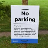 Drivers have been ignoring signs erected by Harrogate Borough Council warning drivers they faced a £100 fine or being towed away for parking on Stray verges.