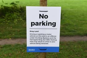 Drivers have been ignoring signs erected by Harrogate Borough Council warning drivers they faced a £100 fine or being towed away for parking on Stray verges.