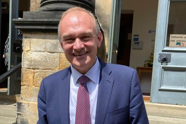 Lib Dem leader Sir Ed Davey said the party was ready to win in Harrogate for the first time since Phil Willis was the town's MP.