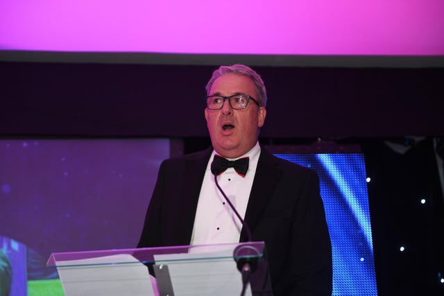 Duncan Wood, former presenter of ITV Calendar, welcomes guests to the awards ceremony