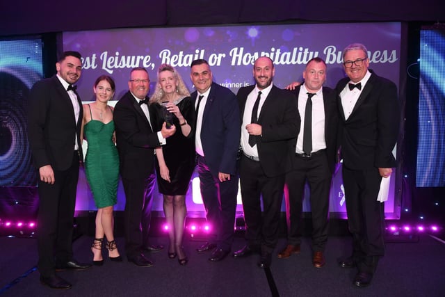 The HRH Group, winners of the Best Leisure, Retail or Hospitality Business award