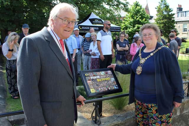 A brand new sensory garden in Harrogate has been opened by Harrogate Borough Mayor Councillor Victoria Oldham and Deputy Lord-Lieutenant Simon Mackness