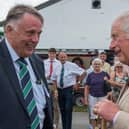 Geoff Brown, Ripon Farm Services' managing director meeting Prince Charles at a previous Great Yorkshire Show.