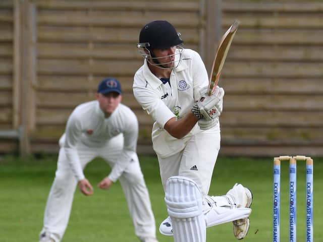 Opening batsman Ed Paxton scored some useful runs for Killinghall CC during their top-of-the-table clash with West Tanfield. Picture: Gerard Binks