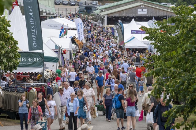 Crowds of up to 35,000 headed to the showground for the first day