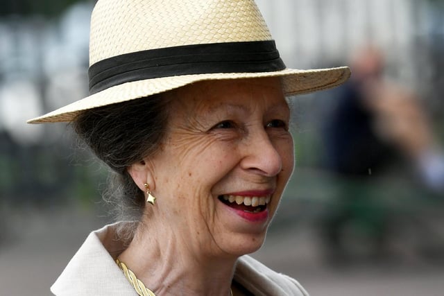 Her Royal Highness The Princess Royal arrives at the show