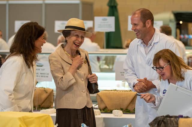 Her Royal Highness The Princess Royal enjoyed visiting the Cheese and Dairy Show at the Great Yorkshire Show