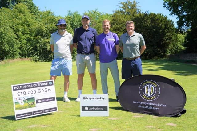 A charity golf day organised by Harrogate Town has raised over £18,000 for the Harrogate Homeless Project