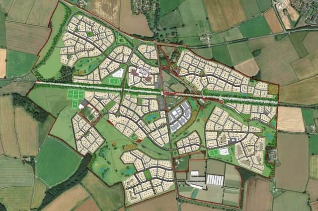 Photo: A masterplan of the Maltkiln village which will become home to more than 8,000 residents.