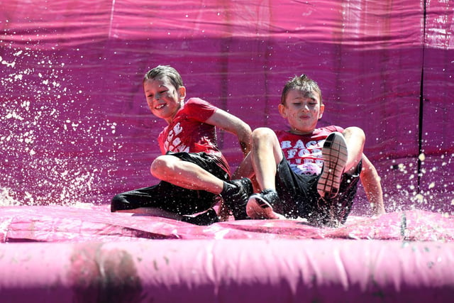 Action from the Pretty Muddy race