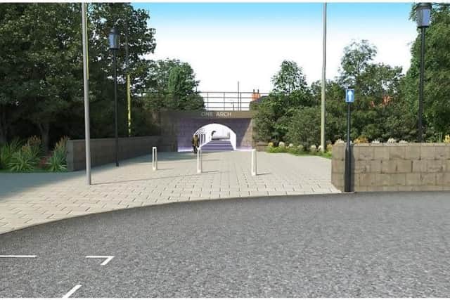 A vision of Gateway -  Improvements to the public realm in Harrogate town centre would include a brighter, lighter and safer One Arch.
