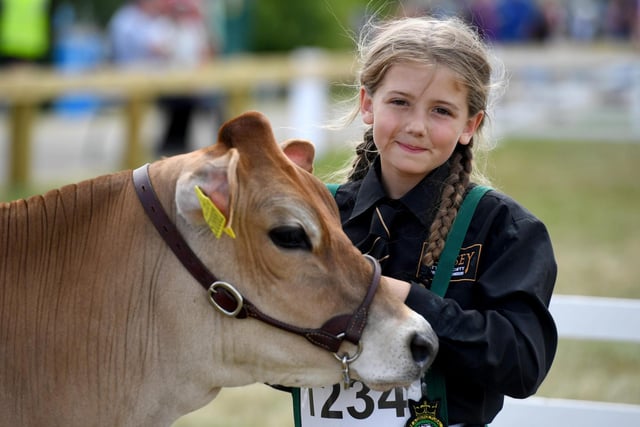 Young dairy handlers took to the Cattle Rings to show off their skills