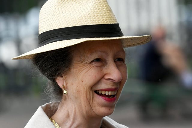 All smiles for Her Royal Highness The Princess Royal who visited the showground on Tuesday