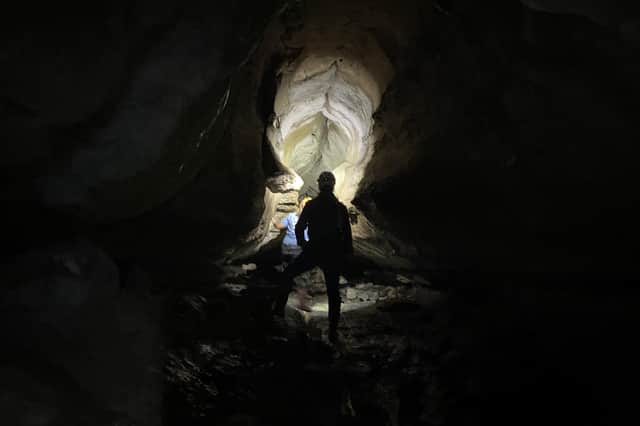 Teenager Zahra Gray, 15, who is a regular visitor to the caves. Picture: Hayley Gray