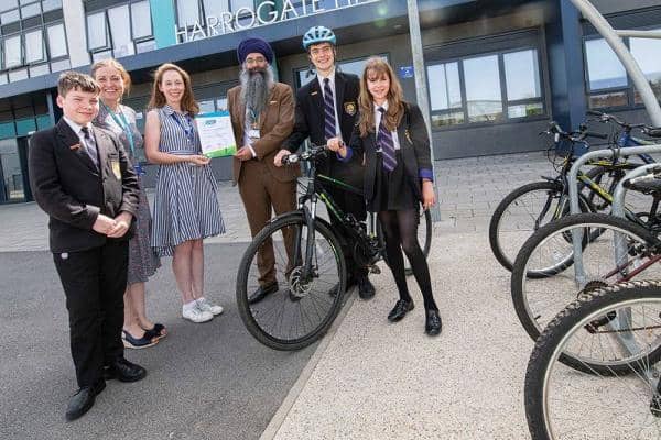 Harrogate High School and Harrogate College have been rewarded for their green travel efforts