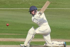 Opening batsman Isaac Light top-scored for Harrogate CC during their Yorkshire Premier League North defeat to Castleford. Picture: Richard Bown