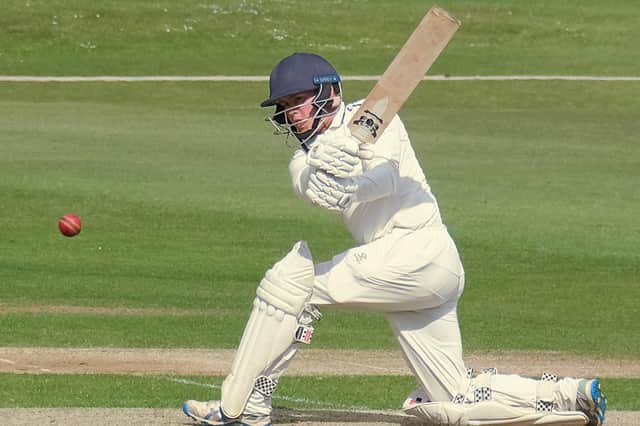 Opening batsman Isaac Light top-scored for Harrogate CC during their Yorkshire Premier League North defeat to Castleford. Picture: Richard Bown
