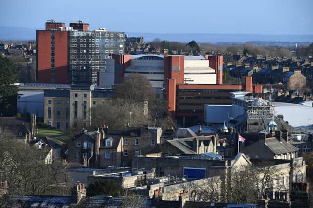 4th January 2022
Pictured skyline of Harrogate showing Harrogate Convention Centre
Picture Gerard Binks