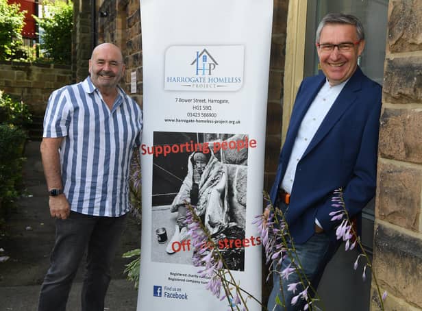 New challenges - Francis McAllister and David Thomson of Harrogate Homeless Project, a charity which provides support to so many.