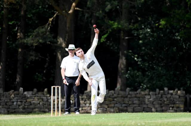 Oliver Hebblethwaite delivered a superb all-round display, but could not save Beckwithshaw CC from deeat to New Rover. Picture: Gerard Binks