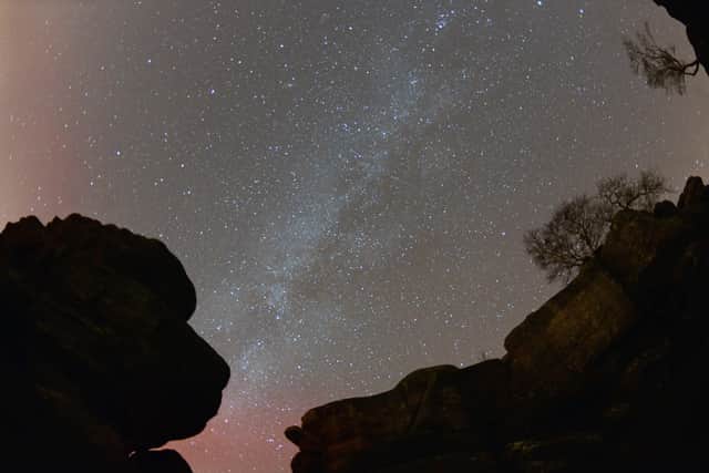 Poss Picture Post:
Starscape at Brimham Rocks in Nidderdale showing the Milky Way on the first cold clear night of the winter.
23 November 2014. Picture Bruce Rollinson
Tech Details: Nikon D800, 16mm f2.8 Nikkor, 30secs @f3.2, iso 4000.