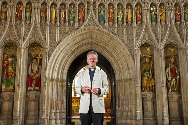 The Dean of Ripon, the Very Rev John Dobson at Ripon Cathedral.   Picture Tony Johnson