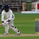 Arjun Ramkumar top-scored for Harrogate CC's 1st XI during their Yorkshire Premier League North victory at Scarborough. Pictures: Simon Dobson