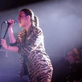 Nadine Shah and her impressive backing band on stage at Deer Shed Festival in North Yorkshire. (Picture by Andrew Benge)